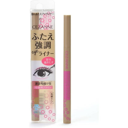 Cezanne Drawing Double Eyelid Eyeliner - 10 Brown / 20 Greige / 30 Pink (0.5mL)