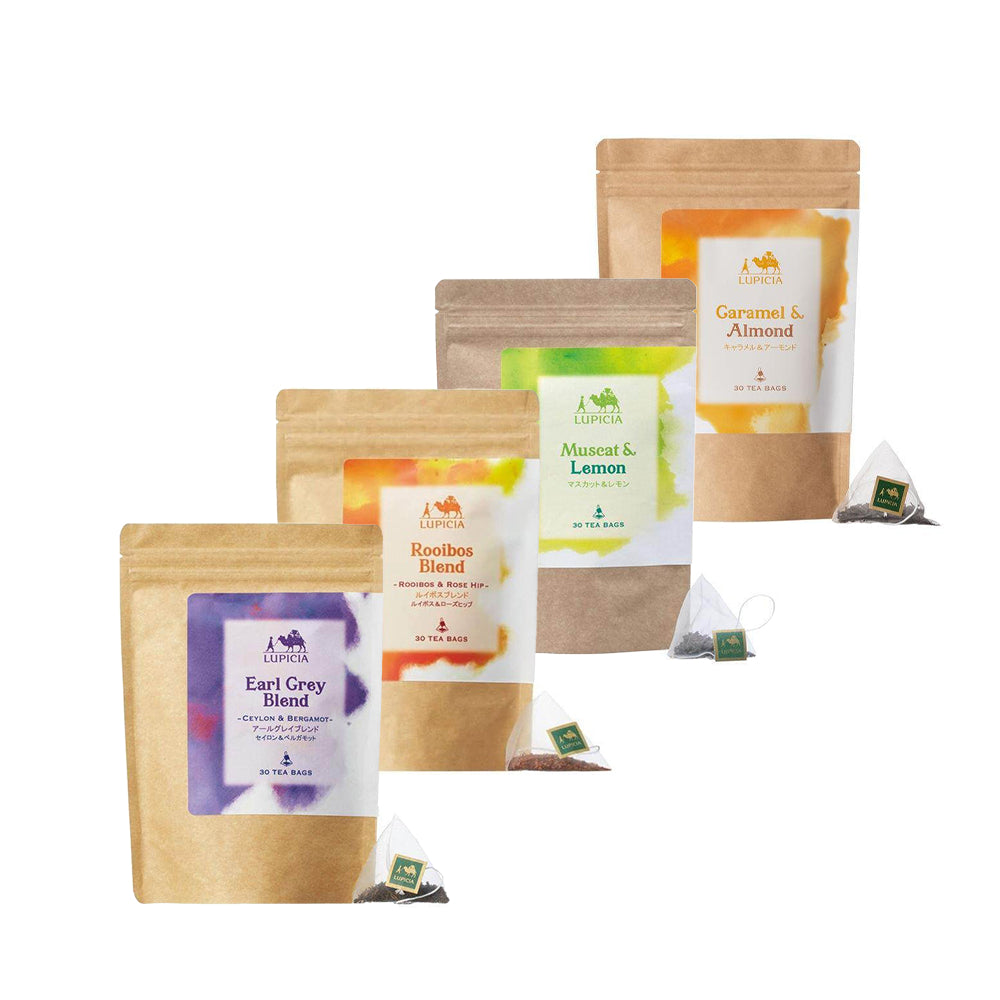 Lupicia Tea Bags - Muscat & Lemon / Earl Grey / Caramel & Almond / Rooibos (30 bags)