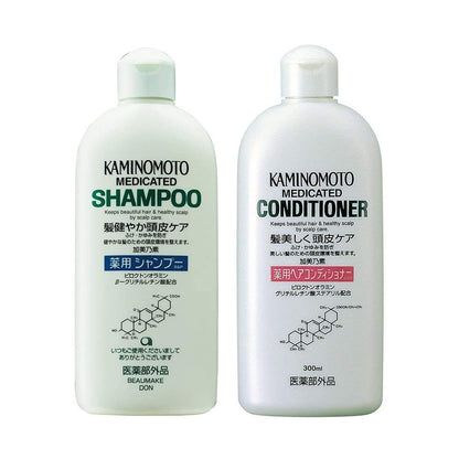 KAMINOMOTO Scalp Medicated Shampoo / Conditioner B&P 300mL Hair Growth