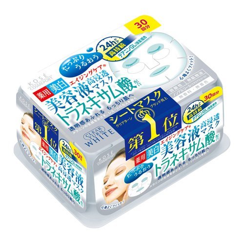 Kose Cosmeport Clear Turn Essence Face Masks Series (30 sheets)