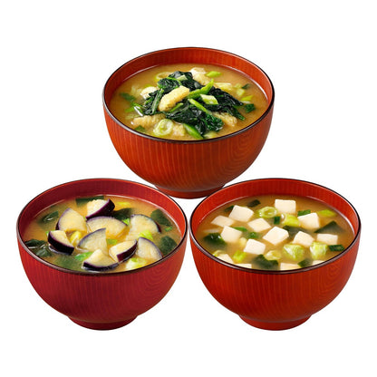 Nagatanien Daily Miso Soup 5 Flavor Variety Set (10 packs) / 3 Flavor Variety (12 cups)