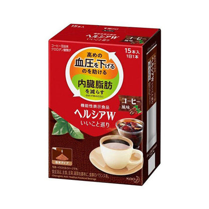 Kao Healthya W Good Things Tour Coffee Flavor Powder (15 pcs)