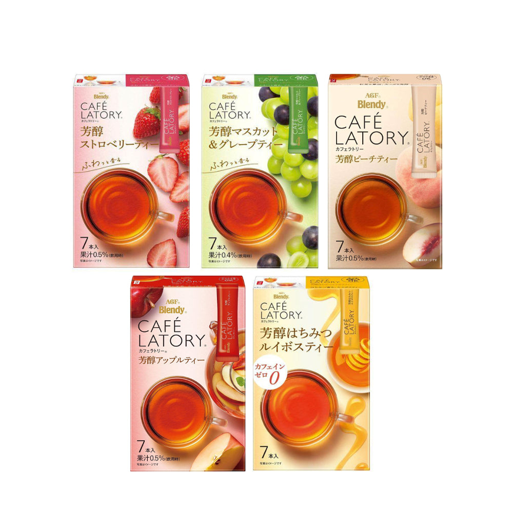 AGF Blendy Cafelatory Instant Mellow Fruit Tea Sticks (7 sticks)