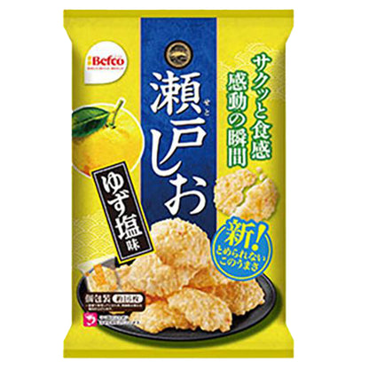 Befco Kuriyama Rice Crackers Seto no Shioage Shrimp Salt Flavor / Yuzu Salt Flavor