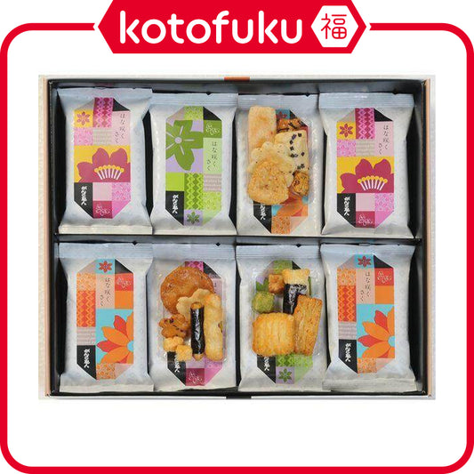 Mitsukoshi Isetan Ganko Shokunin Hanasakusaku Senbei (Crackers) 24 bags