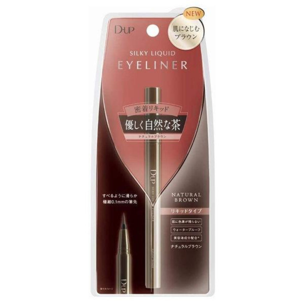 D-UP Silky Liquid Eyeliner WP - Jet Black / Brown Black / Natural Brown / Apricot Brown / Chiffon Brown / Pink Chocolat