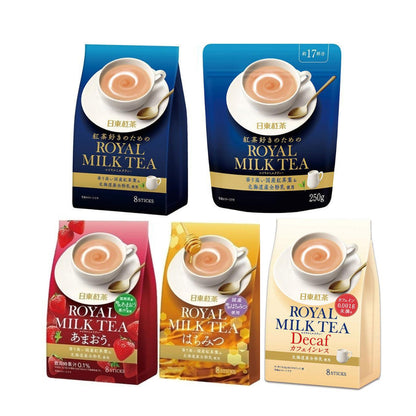 Nitto Tea Royal Milk Instant Tea - Strawberry/Honey/Decaf