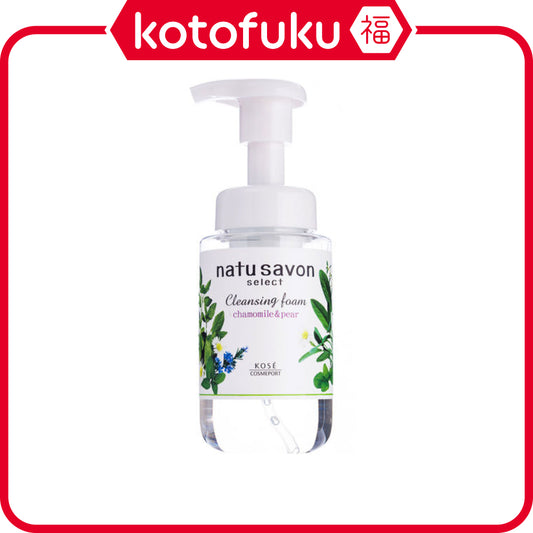 KOSE Softimo Natu Savon Select White Cleansing Foam 180mL