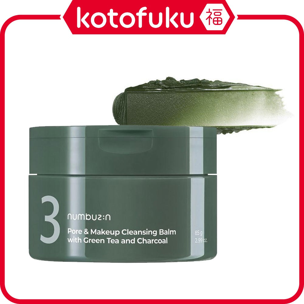 numbuzin No. 3 Pore & Makeup Cleansing Balm with Green Tea and Charcoal (85g)