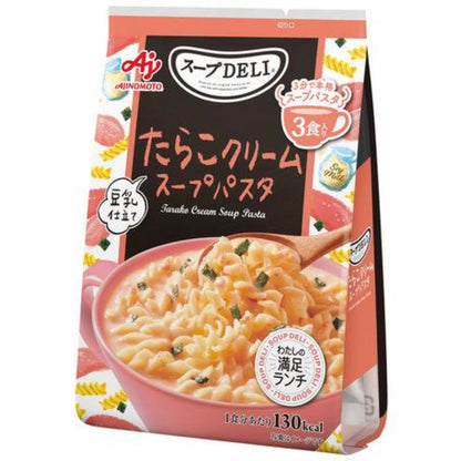 Ajinomoto Knorr Soup Deli Tarako Cream / Salmon & Spinach / Shrimp & Tomato Pasta / Mushroom Cream Soup Pasta