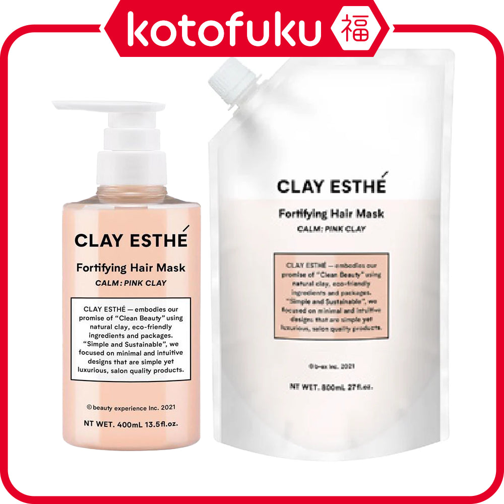 b-ex Clay Esthetic Fortifying Hair Mask Pink Clay (400ml / Refill 800ml)