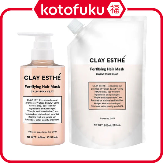 b-ex Clay Esthetic Fortifying Hair Mask Pink Clay (400ml / Refill 800ml)