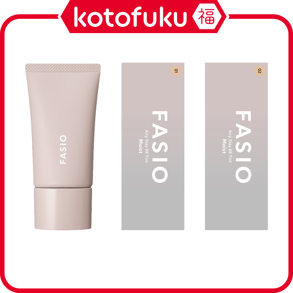 Kose Fasio Airy Stay BB Tint Moist - 01 Pink Beige / 02 Light Beige (30g)