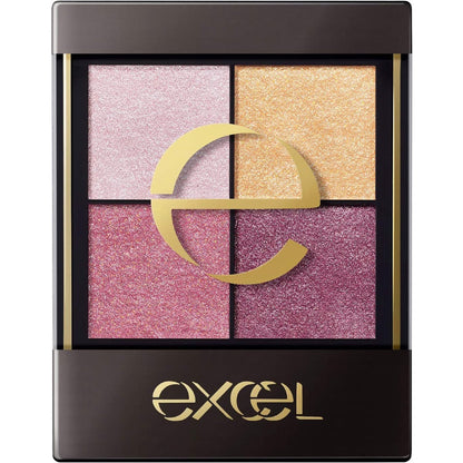 [Japan] excel eyeshadow quad eyeshadow nude deep eyeshadow sr light綻時裳四色眼采 CS excel 蜜粉 excel sr03