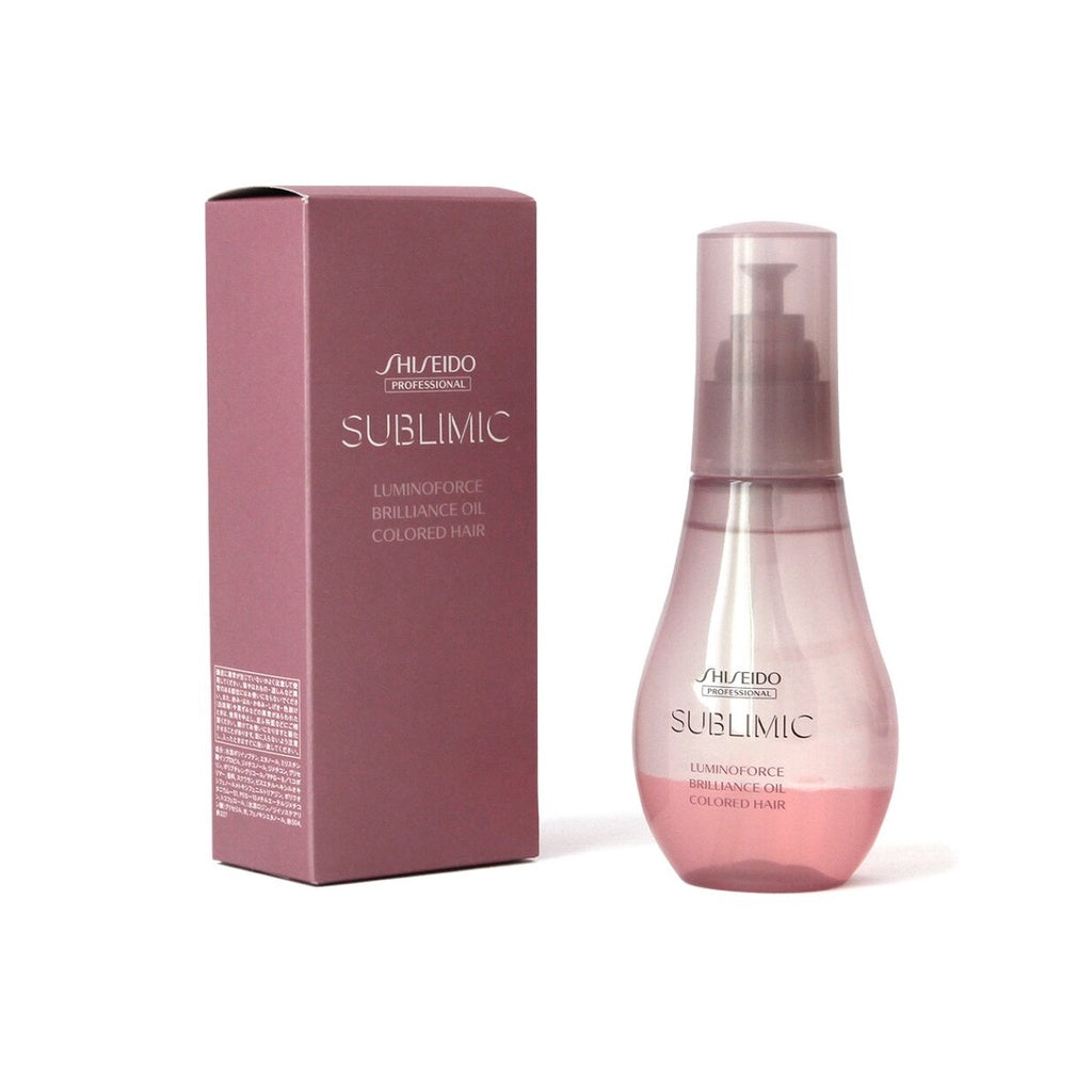 ［In stock］ Shiseido Sublimic Luminoforce Brilliance Oil Hair Treatment 100mL