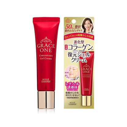 ［In stock］ KOSE GRACE ONE Anti-Aging Care Intensive Repair Gel Cream / Medicated Whitening Essence 30g