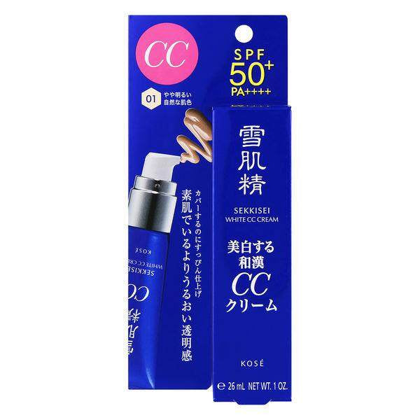 ［In stock］ Kose Sekkisei White CC Cream - 01 Light Natural / 02 Medium Natural (30g)