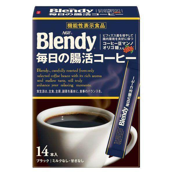 Ajinomoto AGF Blendy Daily Gut Health Instant Stick Black Coffee (14 sticks / 56 sticks / Bag 80g/140g)