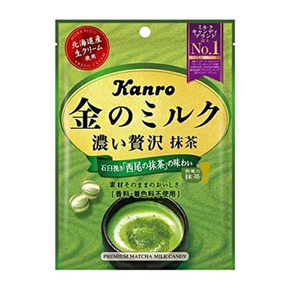 Kanro Golden Milk Candy Matcha 70g / Matcha latte 61g