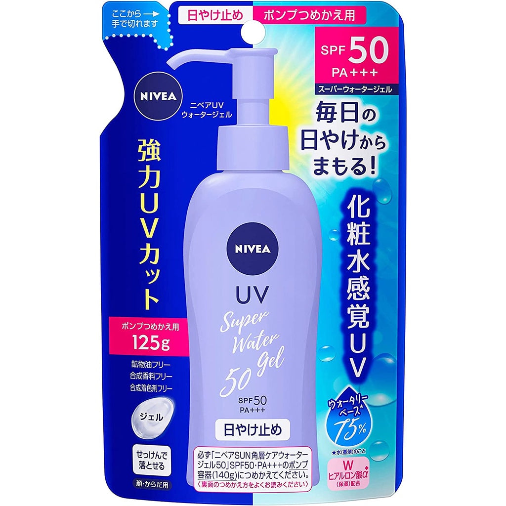 Kao NIVEA SUN Protect Water Gel SPF50 - 80g / Pump 140g /Refill 125g