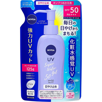 Kao NIVEA SUN Protect Water Gel SPF50 - 80g / Pump 140g /Refill 125g