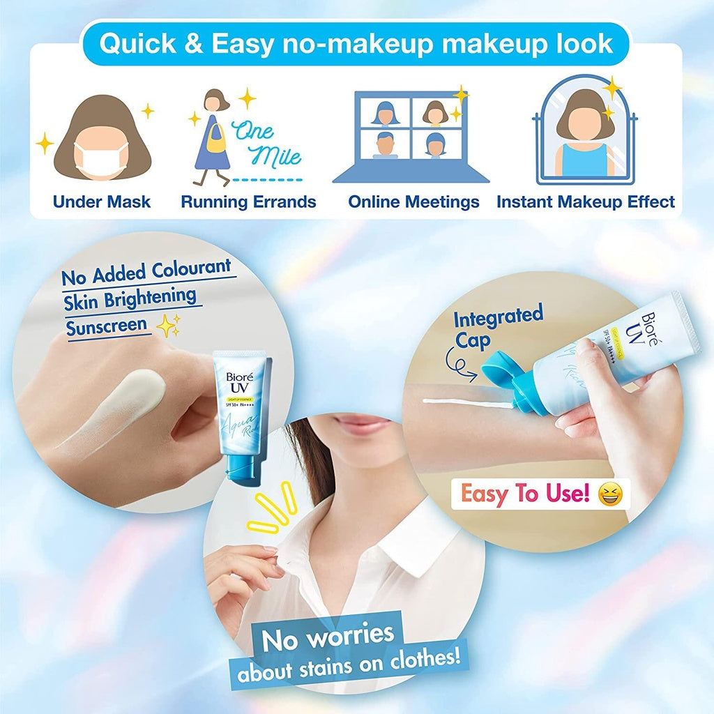 Biore UV Aqua Rich Light-Up Essence Sunscreen Tube/Fresh Pouch/Refill