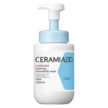 ［In stock］ Kose Ceramiaid Medicated Foaming Face & Body Wash (480mL / 380mL Refill)