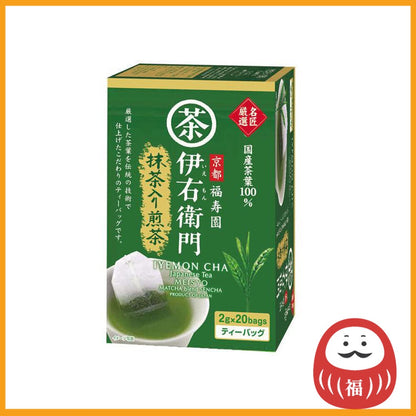 Ujinotsuyu Seicha Iyemon Meisyo Matcha blend Sencha Tea bags (20 bags)