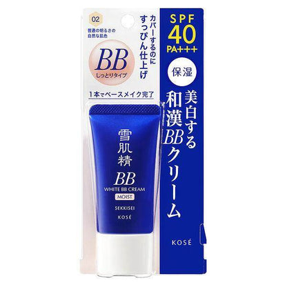 ［In stock］ Kose Sekkisei SPF40/PA+++ White BB Cream - Regular / Moist - 01 Light Natural / 02 Medium Natural (30g)