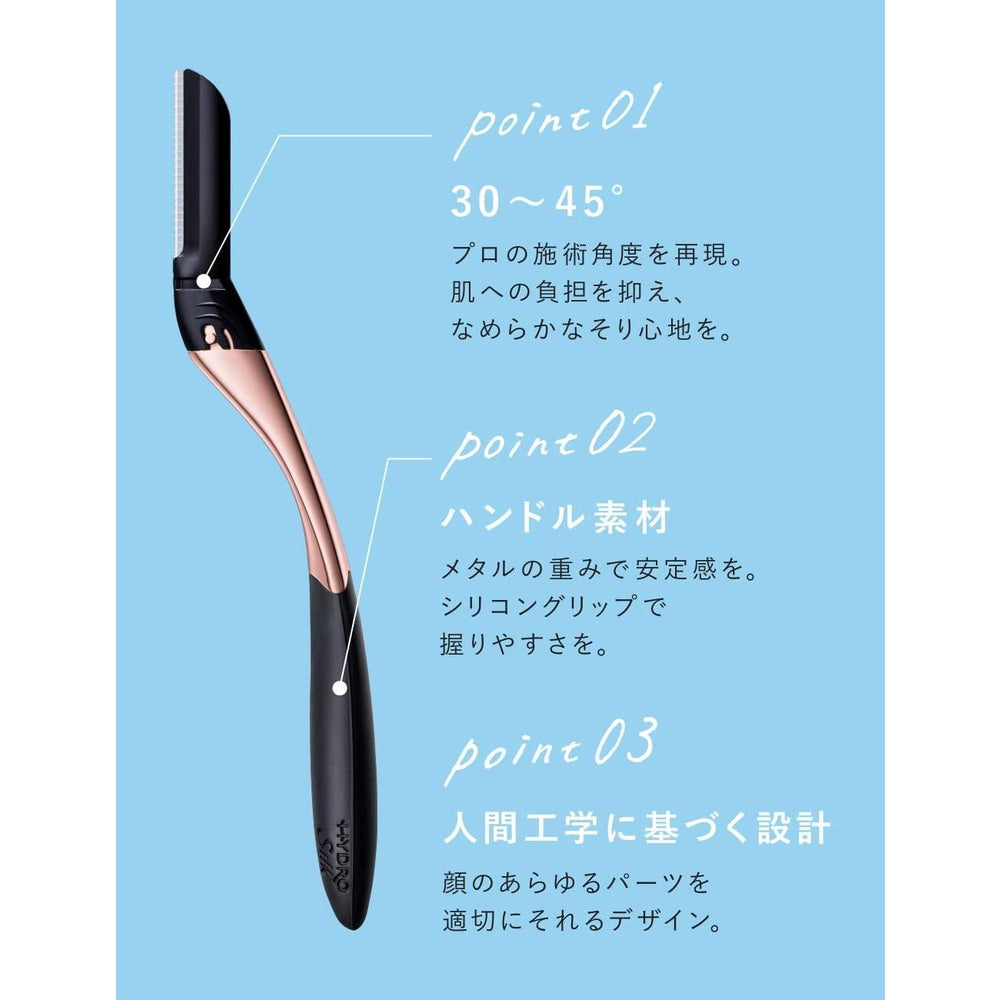 Schick Hydrosilk Salon Plus Tone-Up Face Smoother Holder with Blade (1pc) / Replacement Blades (3pc)