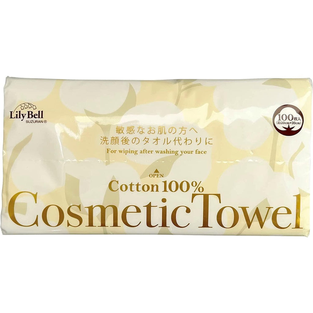 Suzuran 100% Cotton Cosmetic Towels - Roll Type (80 sheets) / Pop-up Type (100 sheets)