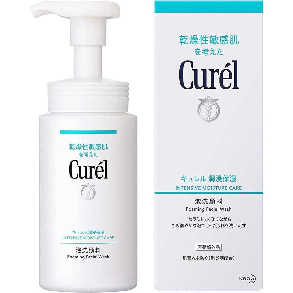 ［In stock］ KAO Curel Foaming Facial Wash (150mL / 300mL)