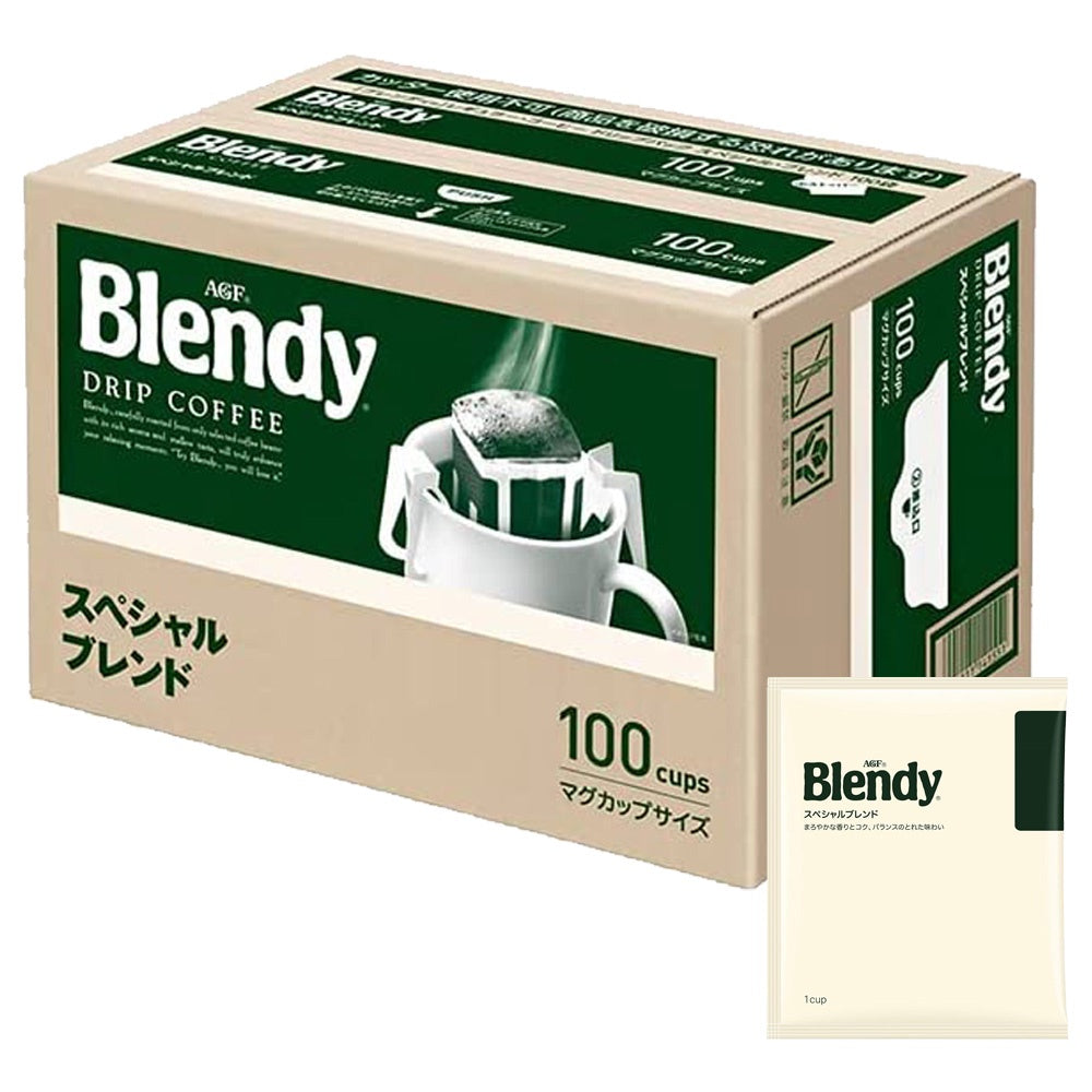 AGF Blendy Regular Coffee Drip Pack 100 bags/18bags - Mocha Blend / Special Blend / Kilimanjaro Blend