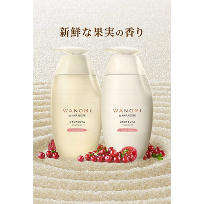 WANOMI HAIR RECIPE Shampoo 350ml Treatment 350g URUTSUYA SARATSUYA Refill