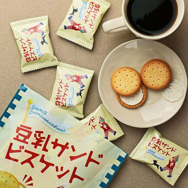 KALDI COFFEE FARM Soy Milk Sandwich Biscuits 10pcs