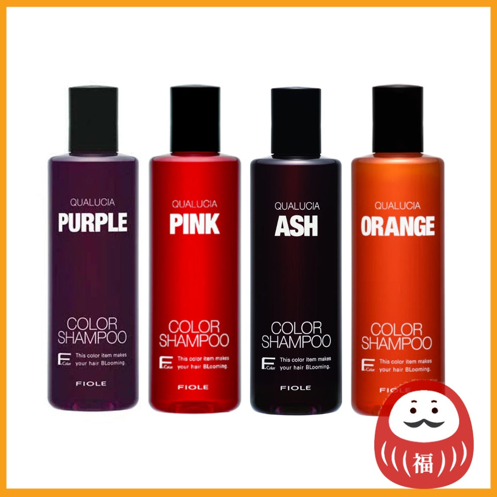 FIOLE Qualucia Color Shampoo - Purple / Pink / Ash / Orange (250mL)