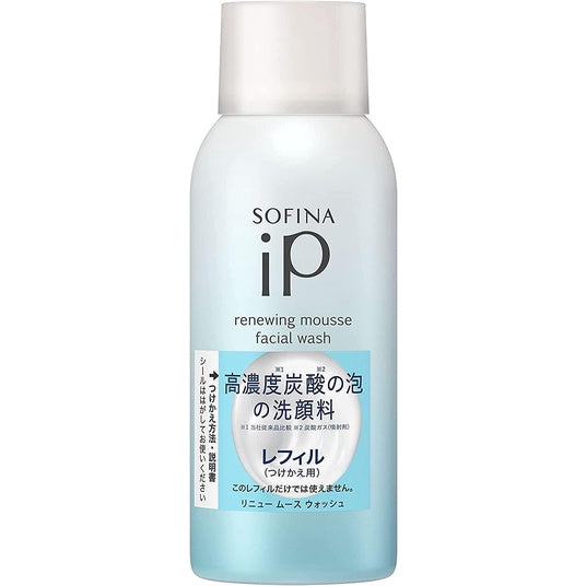 Kao Sofina iP Renewing Mousse Facial Wash (200g / 200g Refill)