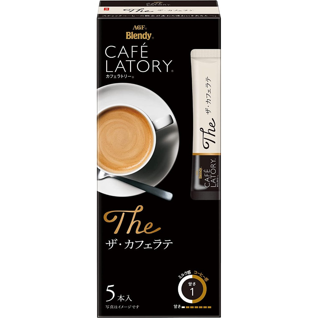 AGF Blendy Cafelatory Sticks The Caramel Latte / The Cafe Latte 1 box (5 sticks)