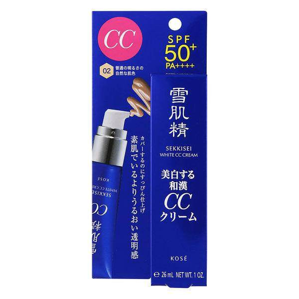 ［In stock］ Kose Sekkisei White CC Cream - 01 Light Natural / 02 Medium Natural (30g)