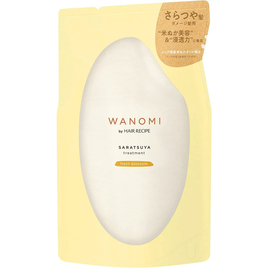 WANOMI HAIR RECIPE Shampoo 350ml Treatment 350g URUTSUYA SARATSUYA Refill