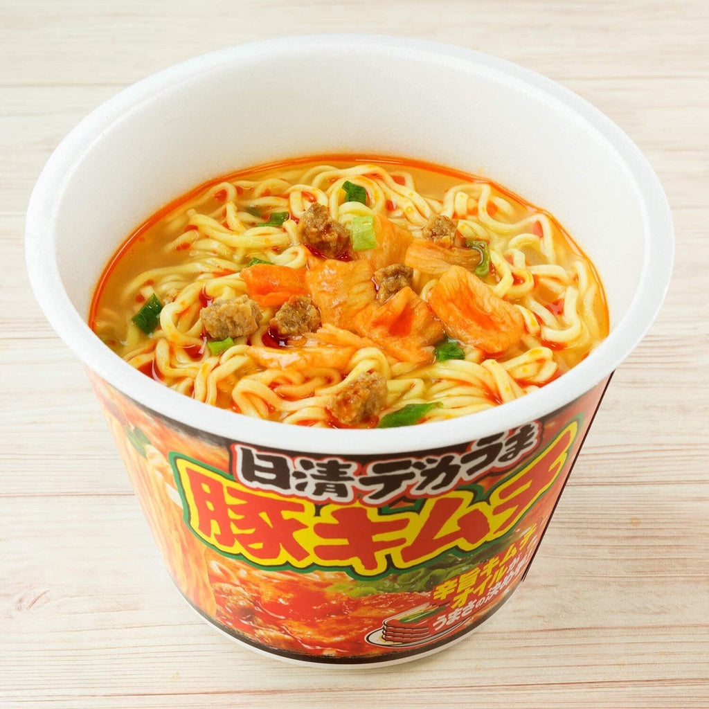 Nissin Deka-uma Instant Noodles - Double Mayonnaise Yakisoba / Abura Soba / Kimchi Pork (1 cup)