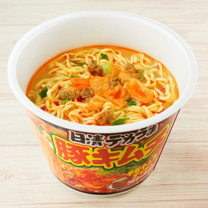 Nissin Deka-uma Instant Noodles - Double Mayonnaise Yakisoba / Abura Soba / Kimchi Pork (1 cup)