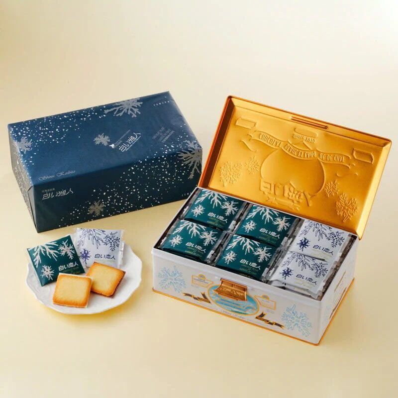 Shiroi Koibito (White & Black) - 24pcs (Box)/ 36pcs (Can)/ 54pcs (Can) Chocolate Langue de chat Sweets