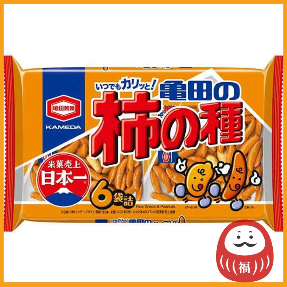 KAMEDA SEIKA Kaki-no-tane 6-bag set 180g