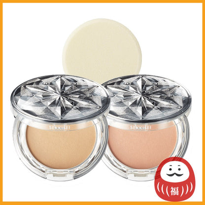 Kose Sekkisei Snow CC Powder Case (1pc) / Sponge (1pc) / Powder Refills - 01 Light Natural / 02 Medium Natural (8g)