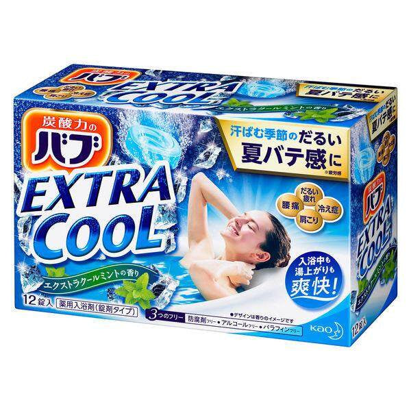 Kao Bub Cool Series Bath Soak - Cool Mint / Extra Cool Mint / Oriental Spa / Flower Splash (12 tablets)