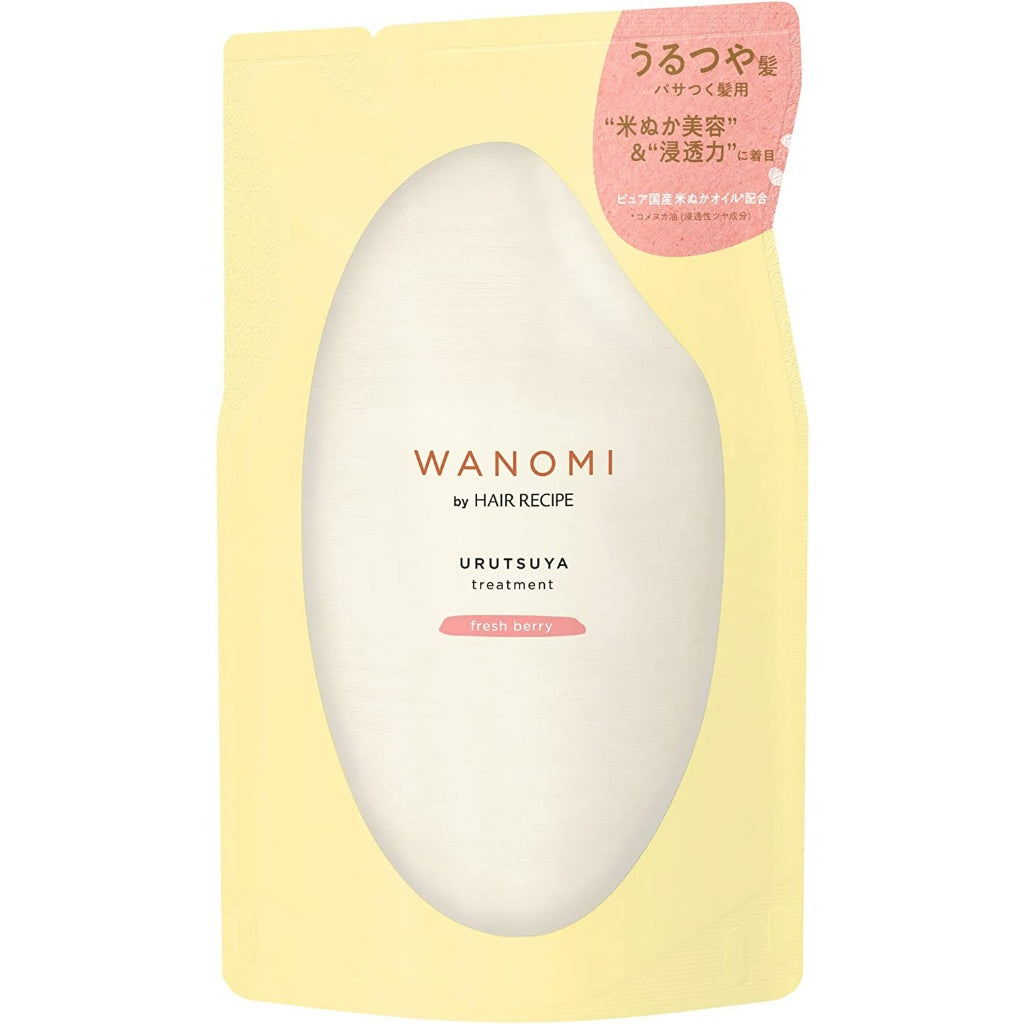 WANOMI HAIR RECIPE Shampoo 350ml Treatment 350g URUTSUYA SARATSUYA Refill