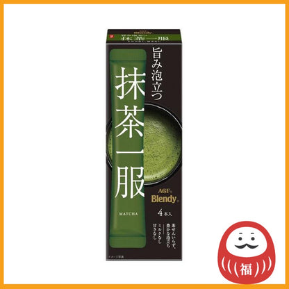 AGF Blendy Matcha Ippuku Instant Tea without Milk 4 packets