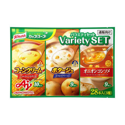 Ajinomoto Knorr Cup Soup Variety Set /Variety Box Instant Soup (28 sticks/30 packets)