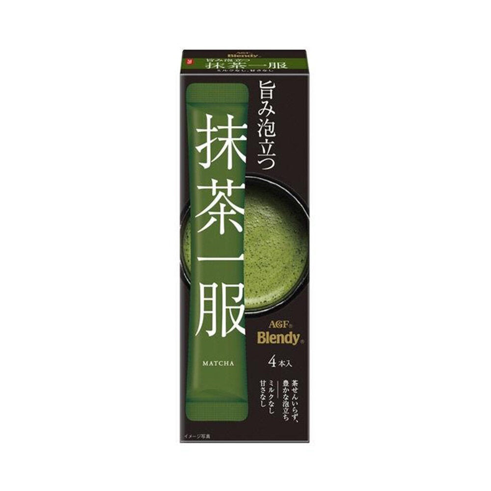 AGF Blendy Matcha Ippuku Instant Tea without Milk 4 packets